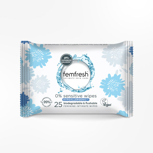 Femfresh Intimate 0% Sensitive Wipes 25's